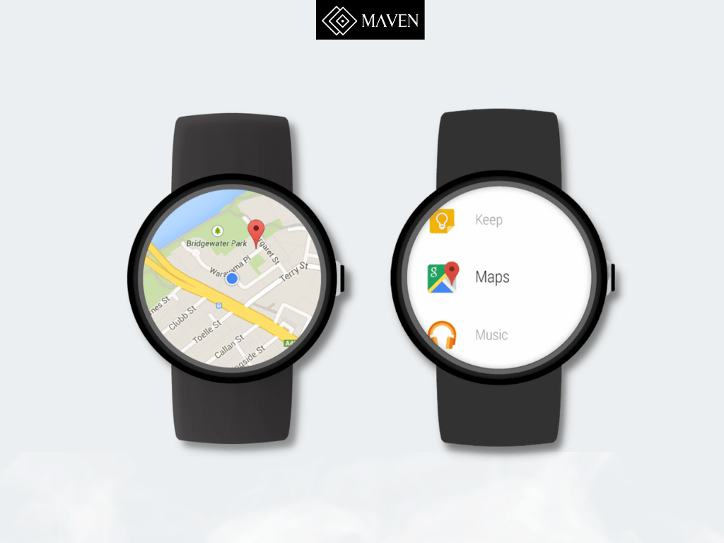Google Maps App for smartwatch