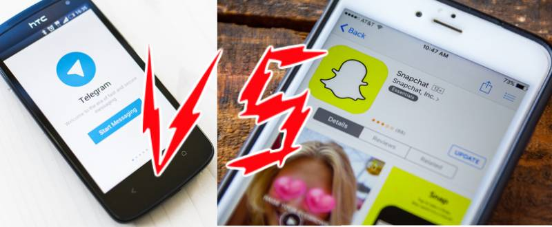 Telegram VS Snapchat